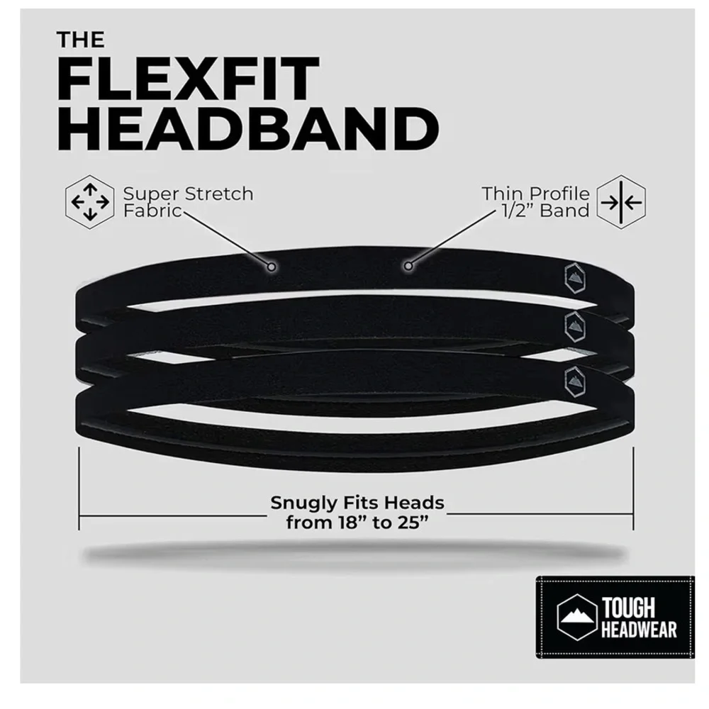 Black Flexfit Headband | NWOT